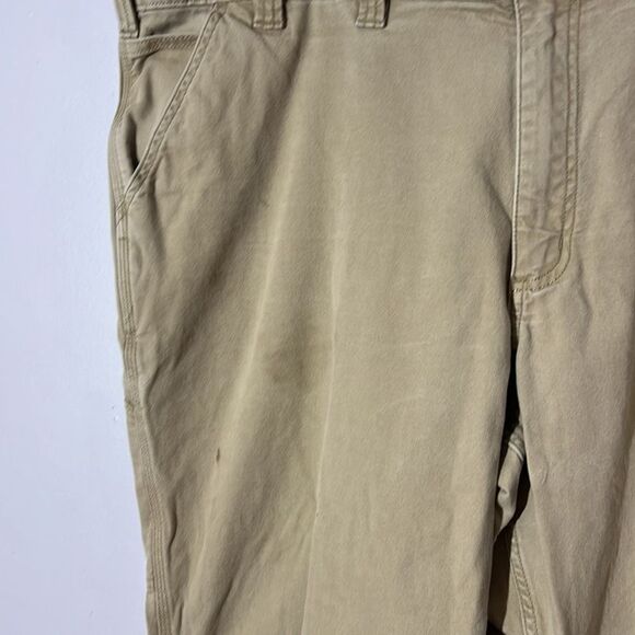 Carhartt Tan Brown Relaxed Fit Carpenter Utility Work Men's Pants 44 x 30 - Picture 2 of 9